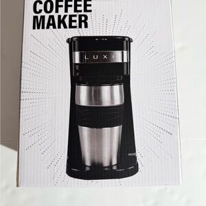 Luxe Black and Silver Coffee Maker